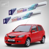 Cumpara ieftin Ștergătoare Mazda 2 DY 2003-2005 | Set Față Hibrid &ndash; TeamCar&reg;