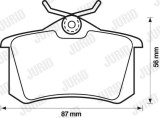 JURID 571361J set placute frana,frana disc