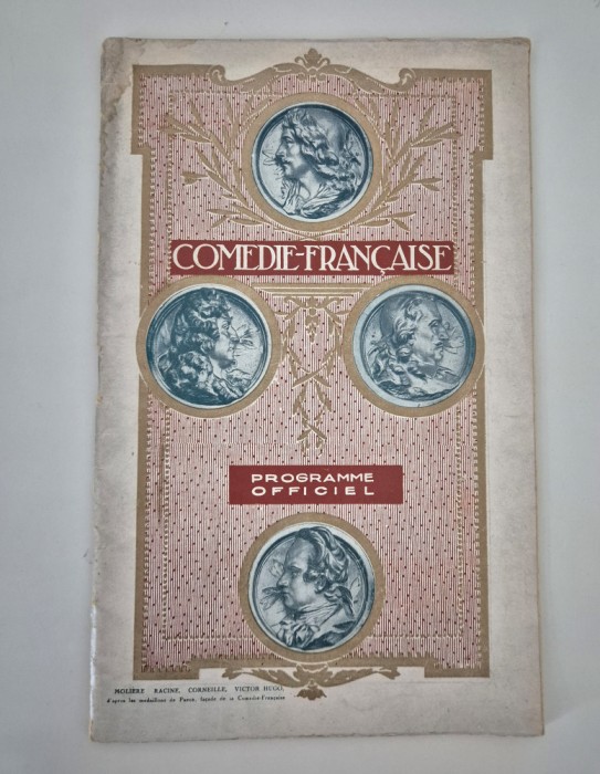 Carte veche 1920 Program Comedia franceza