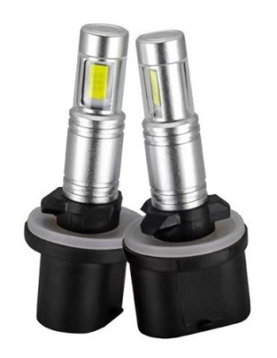 Set 2 leduri H27 (880) Canbus, 6000k, 80W, luminozitate 2000 Lm, 12V-24V foto