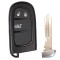 Carcasa cheie auto Techstar compatibila Jeep Cherokee, Wrangler, Dodge RAM, Durango, Chrysler &ndash; cu lama netaiata