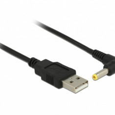 Cablu de alimentare USB la DC 4.0 x 1.7 mm unghi 90 grade 1.5m, Delock 85544