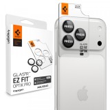 Folie de protectie Camera Spate Spigen GlastR EZ FIT Optik Pro pentru Apple iPhone 18 Pro / 18 Pro Max, Sticla Securizata, Set 2 bucati, Gri Inchis AG