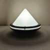 Aplică PRISMA Murano Opalină Vintage MCM, Veioză Perete, IP65, Italia 1980, E27, 16x22cm