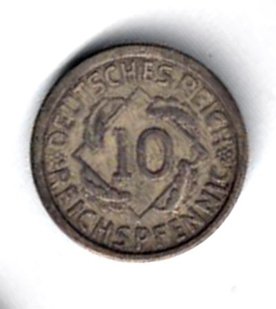 GERMANIA 10 REICHPFENNING 1924 A STARE FOARTE BUNA
