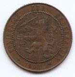 Olanda 2&frac12; Cents 1903 - Wilhelmina, Bronz, 23.5 mm KM-134