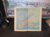 Drumuri și Linii Maritime spre Rom&acirc;nia, hartă c. 1970, 109