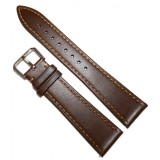 Cumpara ieftin Curea Ceas din Piele Natural? Maro &Icirc;nchis Tobacco &ndash; Elegan?? Atemporal? ?i Caracter Robust