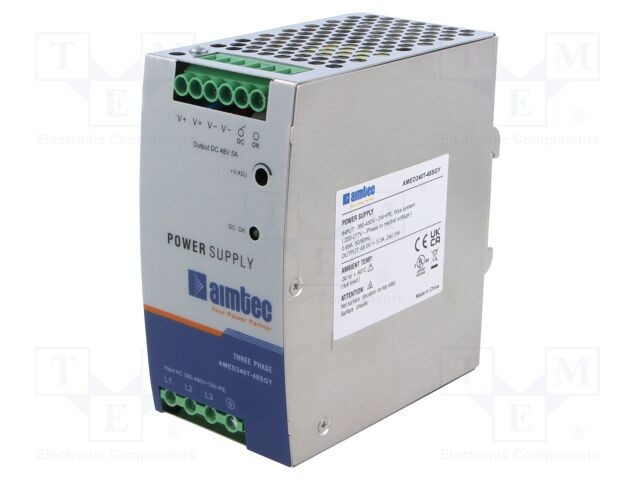 Alimentator pulsatoriu AIMTEC pentru şină DIN 240W 48VDC 5A 4,87kV