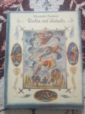 ✅ RUSLAN AND LUDMILA - ALEXANDER PUSHKIN * LIMBA ENGLEZĂ 1986 EDITURA RADUGA URSS * TRADUSĂ DIN RUSĂ DE IRINA ZHELEZNOVA ILUSTRAȚII NIKOLAI DOBRITSYN