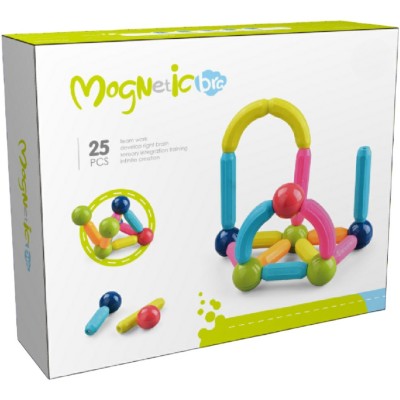 Set de constructie magnetic - Forme 3D (25 piese) foto