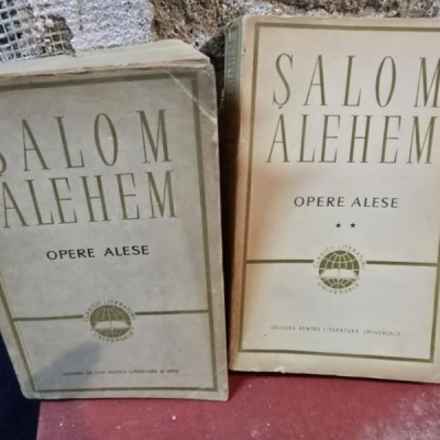 Opere alese - Shalom Aleichem vol.1+2 foto