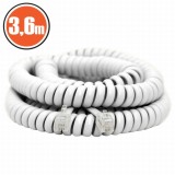 Cablu telefon spiralat4P/4C3,6 m Best CarHome, Globiz