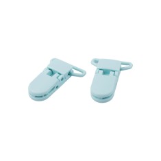 Set 2 clipsuri din plastic pentru fixare, latime 26 mm, Bleu