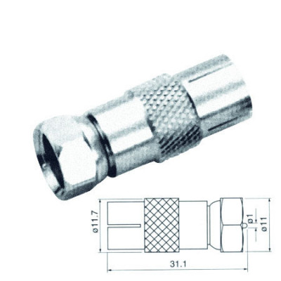 Adaptor mufa tv mama - f tata cupru foto