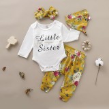 Compleu pentru fetite - Little sister (Marime Disponibila: 9-12 luni (Marimea