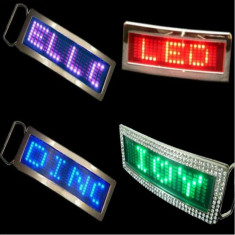 Curea cu catarama si display LED text personalizabil foto