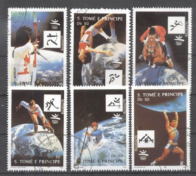 Sao Tome 1992 Sport Olympic Games Barcelona used DE.075