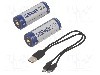 Acumulator 26650, 3,6V, 5200mAh, Li-Ion, KEEPPOWER - ICR26650-520PCM USB