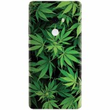 Husa silicon pentru Xiaomi Mi Mix 2, Green Leaf Pattern