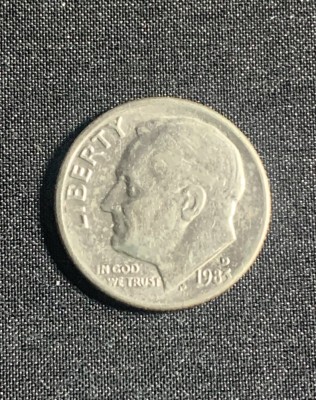 Moneda One Dime 1983 USA foto