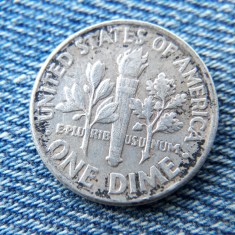 1R - 1 One Dime 1962 Statele Unite ale Americii / USA / SUA / 10 Cents argint foto
