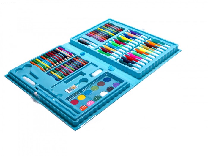 Set pentru pictura 86 de piese cu gentuta Albastra inclusa