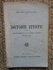 Jean Bart - Datorii uitate, Editura Literara a Casei Scoalelor, Semnata Ion Banuta, Carte Veche, 152 pagini