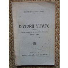 Jean Bart - Datorii uitate