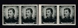 ROMANIA 1949 LP 259 LP 259 a I. V. STALIN DANTELAT+NEDANTELAT PERECHE SERII MNH