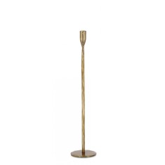 Sfesnic lumanare metal auriu Tehri 10.5x50 cm