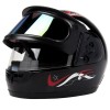 Casca moto/scuter Full face unisex, cu Viziera Dubla, FIXATO, marime universala 56-62cm, neagra