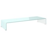 Cumpara ieftin Stativ TV/Suport monitor, sticla, verde, 90 x 30 x 13 cm