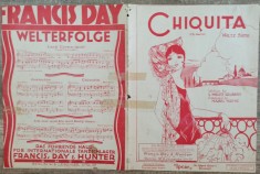 Chiquita// partitura foto