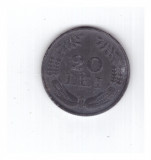 Moneda 20 lei 1943, stare buna, curata, cu pete albe