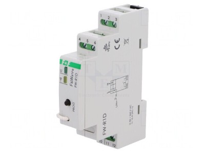 Releu F&amp;amp;Wave pentru șină DIN 85-265V AC/DC NO 230V FW-R1D foto