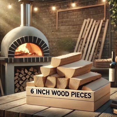 Lemn Premium din Stejar Uscat , 6 Inch (15 cm), 6 kg, Ideal pentru Gratare, si Cuptoare de Pizza (Ooni, Solo, Bertello) foto