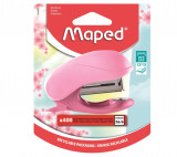 Capsator Mini Vivo roz Maped + 400 capse 26 6, capseaza pana la 15 coli - RESIGILAT