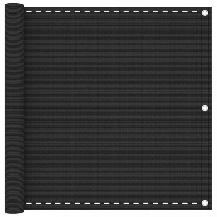 vidaXL Prelată pentru balcon din HDPE, 90 x 400 cm, antracit