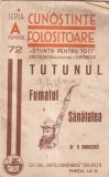 Carte Veche Dr. N. Gavrilescu - Tutunul. Fumatul si sanatatea (1938), Brosata, 27 pagini, 13x20 cm, Limba Romana