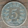 Moneda Norvegia - 5 Ore 1896, Europa