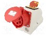 Conector alimentare AC, IEC 60309, IP44, 16A, 400V AC, 5 pini, PCE - 915-6W