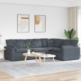 VidaXL Canapea modulară cu perne catifea gri &icirc;nchis