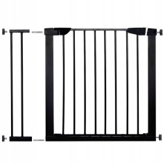Poarta de siguranta Safety Gate pentru scari, ajustabila 89-96 cm, din otel, neagra Household NewTrend