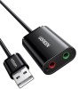 PLACA de SUNET Ugreen, &amp;quot;US205&amp;quot; extern, interfata USB 2.0, conectori 2 x jack 3.5 mm, negru &amp;quot;30724&amp;quot; (include timbru verde 0.18 lei)