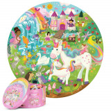 Puzzle rotund, 150 piese, Boppi - Unicorn