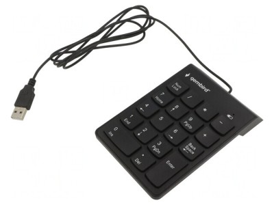 &amp;quot;Tastatură Numerică USB Neagră cu Cablu 1,45m&amp;quot; foto