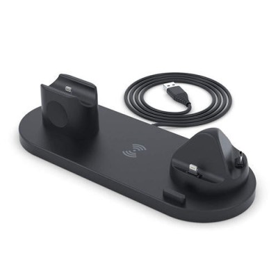 Statie de incarcare multifunctionala 6in1, neagra foto