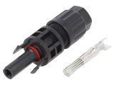 Conector solar mamă 4-6mm2 cu contacte crimpat SOLARLOK, TE Connectivity