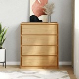 Dulap cu sertar SAUDA stejar, 76,5x39x91 cm, lemn masiv de pin